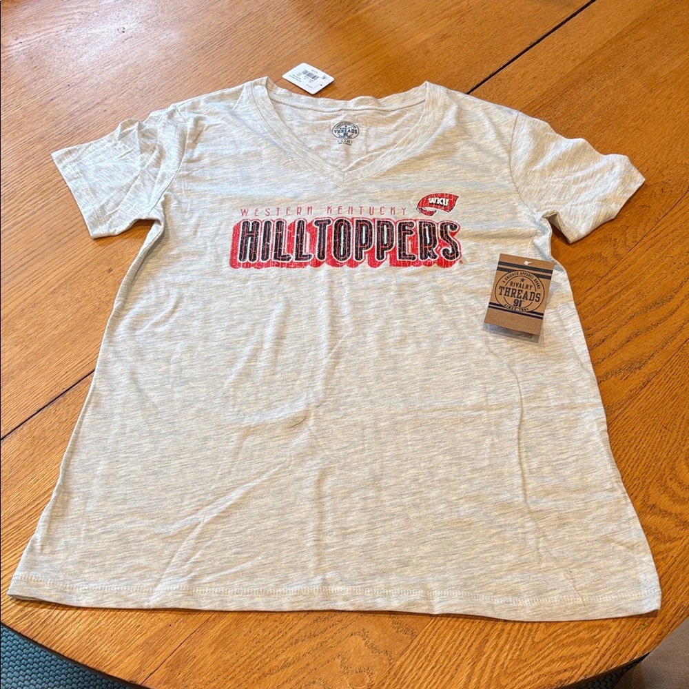 Rivalry Threads Cream Tee with Black Logo